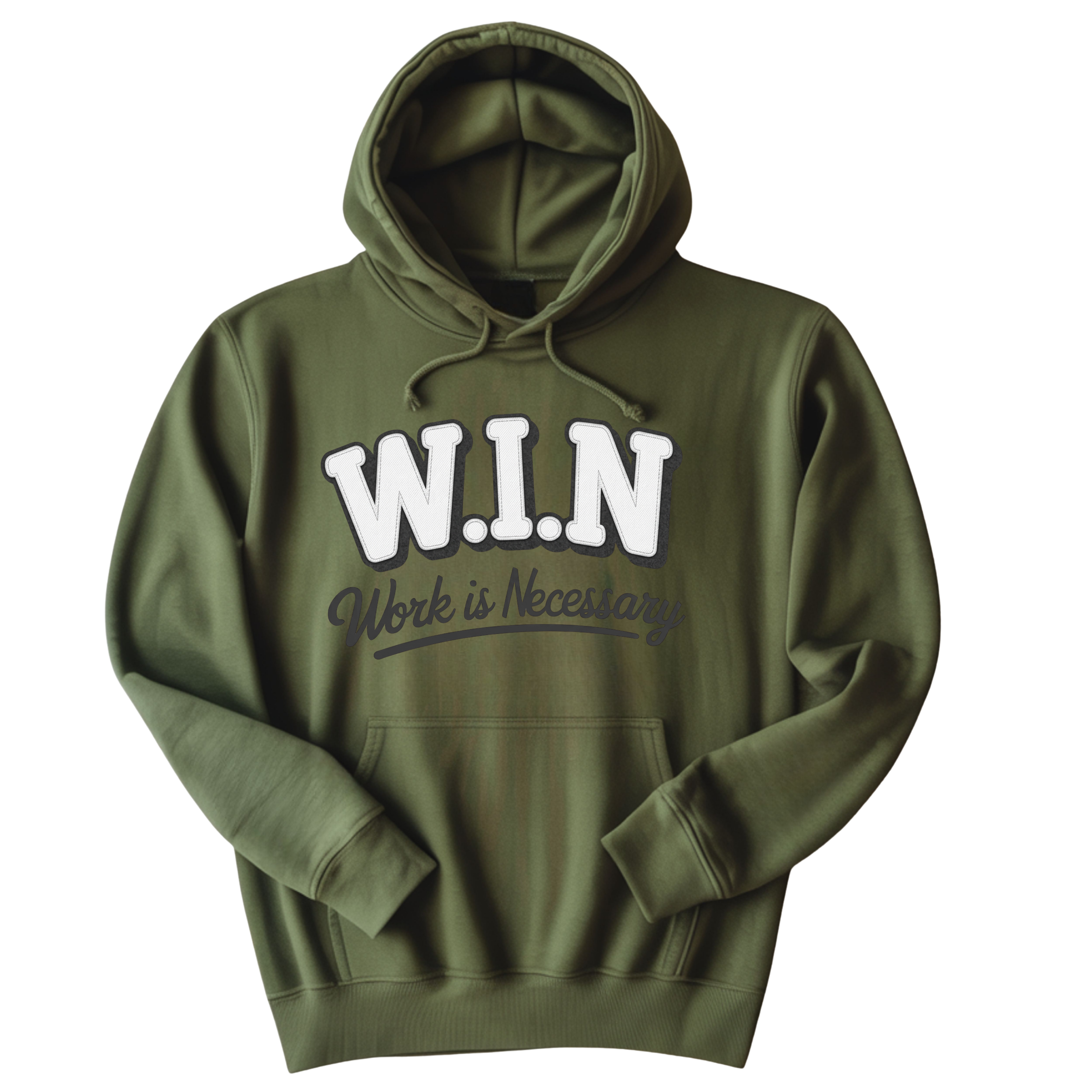 W.I.N. "Work is Necessary" Heavyweight Pullover Hoodie